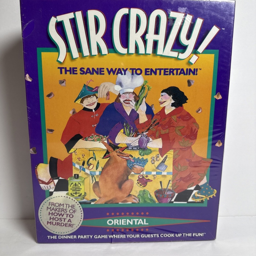 Stir‎ Crazy 1996 Oriental Sane Way to Entertain! Dinner Party Game New Sealed